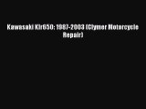 [PDF Download] Kawasaki Klr650: 1987-2003 (Clymer Motorcycle Repair) [Read] Full Ebook