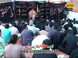 Zakir Malik Sajid Hussain Rukan Majlis 1 Muharram 2015 Qila Bhattianwala Muridke