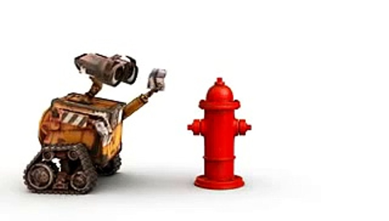 Pixar Short WALL-E Meets Fire Hydrant