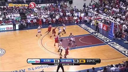 Cyrus Baguio Drains a Three Point to forces OT!   Philippine Cup 2015-2016