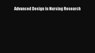 [PDF Download] Advanced Design in Nursing Research [PDF] Online