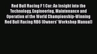 [PDF Download] Red Bull Racing F 1 Car: An Insight into the Technology Engineering Maintenance