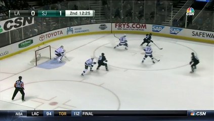 San Jose Sharks 2-3 (2-2) Los Angeles Kings -  NHL - Highlights - 25-01-2016