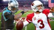 Carson Palmer and his Cardinals face Cam Newton's Panthers for the NFC Championship