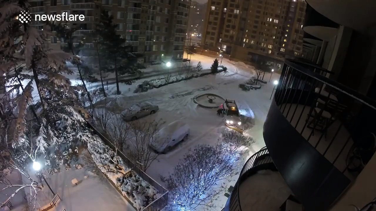 Timelapse captures blizzard descending onto Virginia