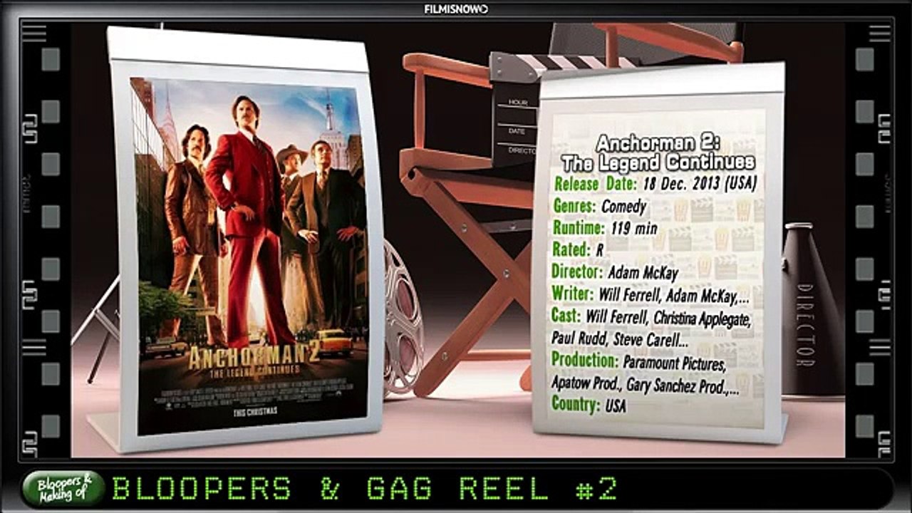 Anchorman 2  The Legend Continues (2013) Bloopers Outtakes Gag Reel (Part2 2)