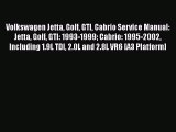 [PDF Download] Volkswagen Jetta Golf GTI Cabrio Service Manual: Jetta Golf GTI: 1993-1999 Cabrio: