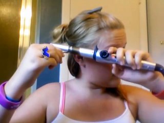 Burning My Hair Off -ORIGINAL VIDEO- (Hair Tutorial Gone Wrong)