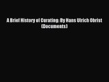 (PDF Download) A Brief History of Curating: By Hans Ulrich Obrist (Documents) PDF