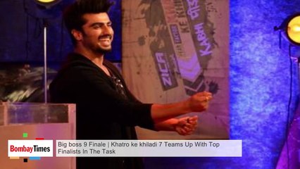 Big Boss 9 Finale - Khatro Ke Khiladi 7 Teams Up With Top Finalists In The Task