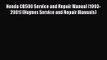 [PDF Download] Honda CB500 Service and Repair Manual (1993-2001) (Haynes Service and Repair