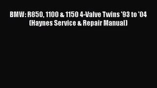 [PDF Download] BMW: R850 1100 & 1150 4-Valve Twins '93 to '04 (Haynes Service & Repair Manual)