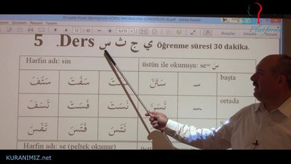 20 Derste Kur'an Öğreniyorum (5. Ders)