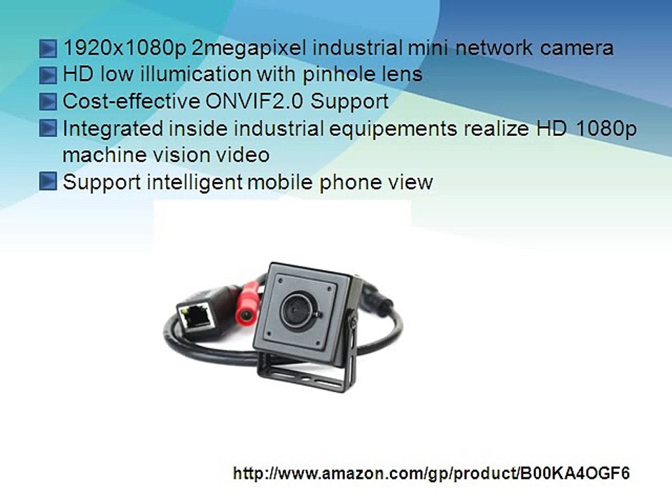 ELP 1080P Megapixel Industrial Mini IP Camera