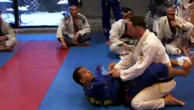 BJJ - Counter to leglock escape from x-guard sweep with black belts Windson Ramos and Stephan Seidl ブラジル柔術