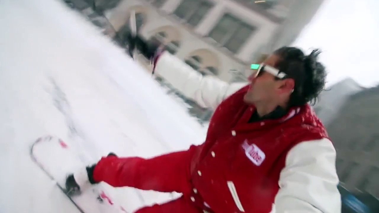Ils assurent en snowboard dans les rues de New-York