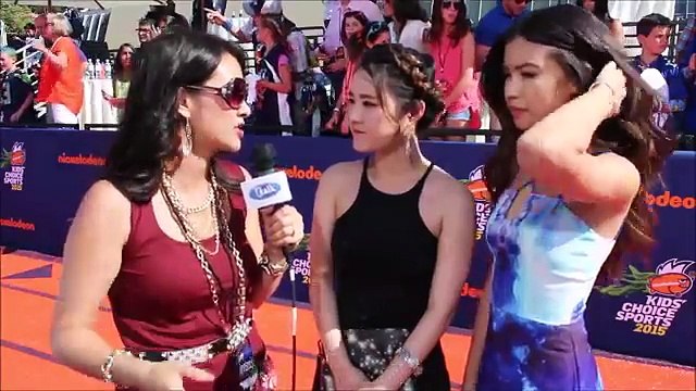Utalk Interviews\ Make It Pop\ stars Megan Lee & Erika Tham- Nickelodeon Kids Choice Sports Awards