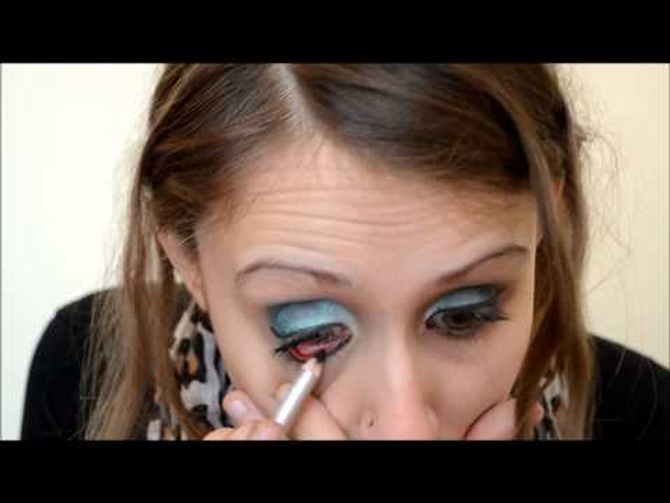 Make up azzurro e blu