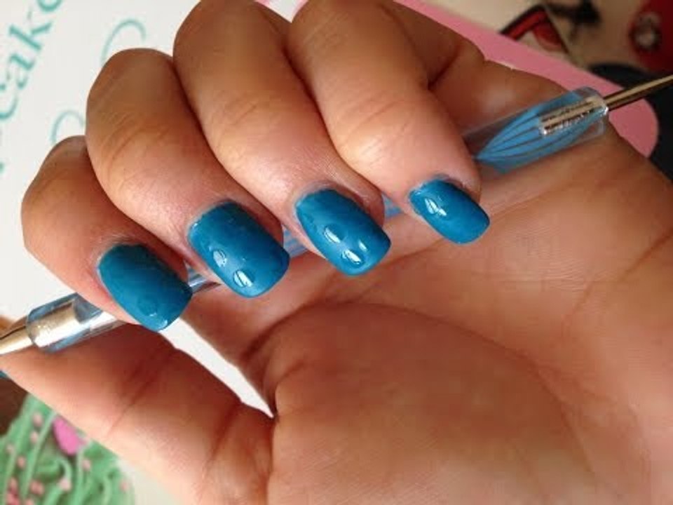 Nail Art - Gocce di Acqua - Semplice e Veloce | Chic and Kiss ❤ |