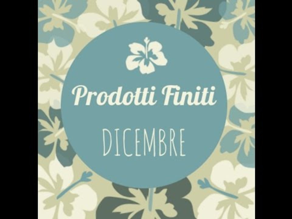 PRODOTTI FINITI di DICEMBRE || Con Inci!