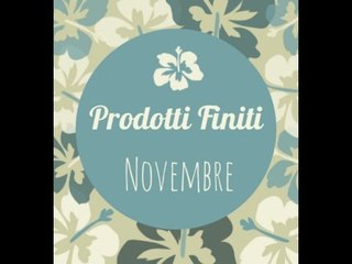 PRODOTTI FINITI di NOVEMBRE || Con Inci!