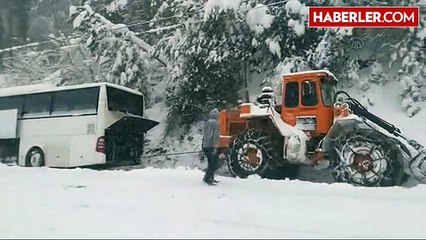 Cenazeye Giderken Mahsur Kalan 35 Kişi Kurtarıldı