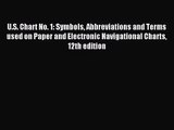(PDF Download) U.S. Chart No. 1: Symbols Abbreviations and Terms used on Paper and Electronic