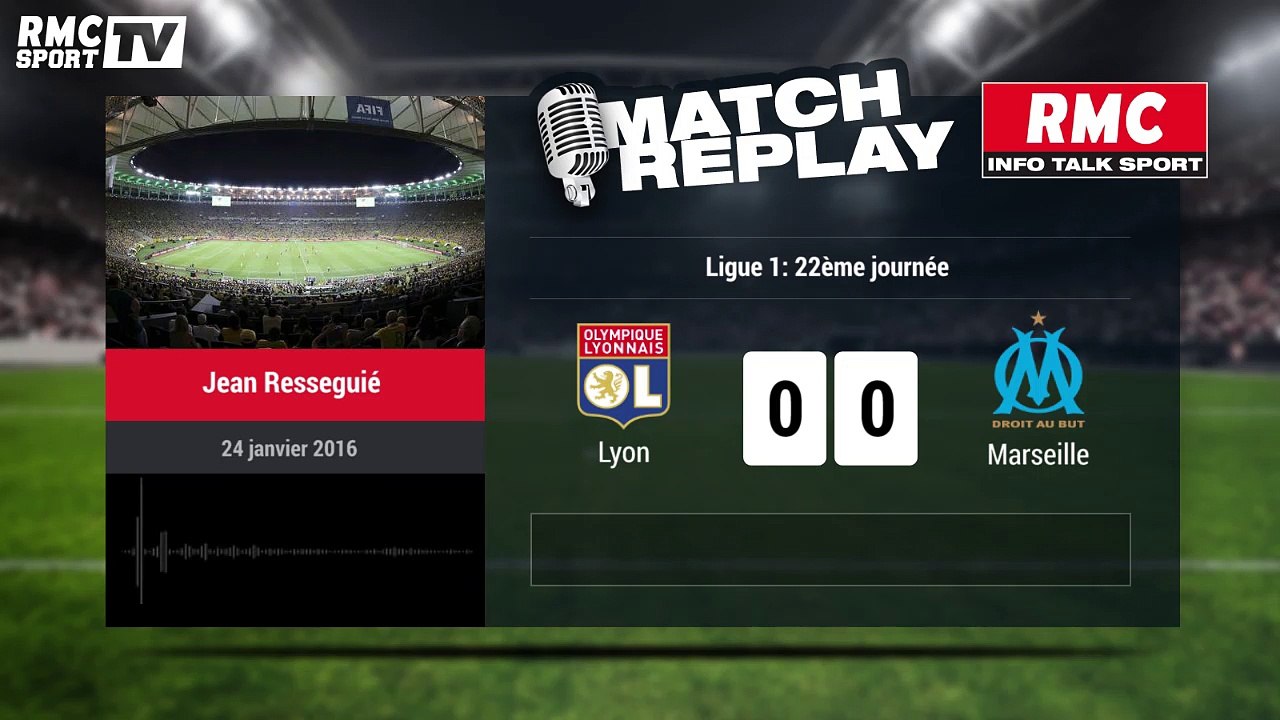 OL-OM (1-1) : le goal-replay avec le son RMC SPORT