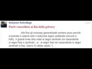 Oroscopo generalizzato?...non troppo se aggiungiamo ascendente e transiti personali