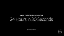 Virginia, 24 ore di neve in 30 secondi il timelapse