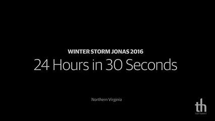 Virginia, 24 ore di neve in 30 secondi il timelapse