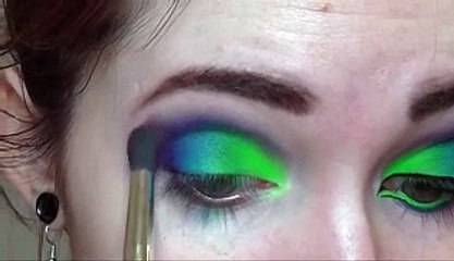 Lovely Neon Eye Shadow tutorial