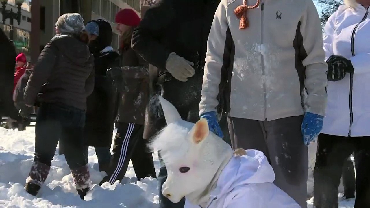 'Snow Wars' - Schneefans in Washington drehen auf