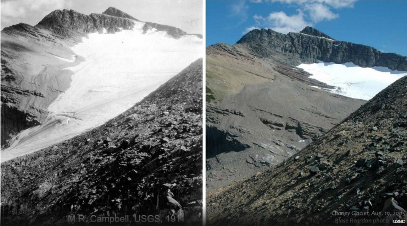 Así han ido derritiéndose los glaciares desde 1945