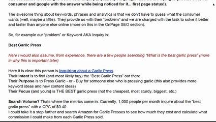 Keyword Research & On Page SEO Guide to Making $2K Per Month Part 3