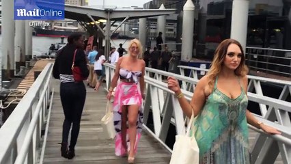 Busty Zilda Williams joined by friend leaving Bondi Sands _ Daily Mail Online