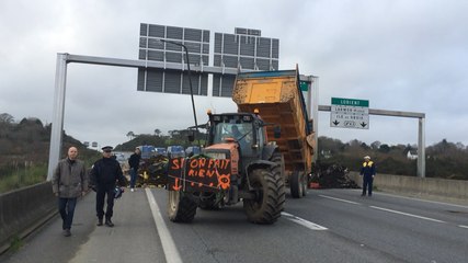 Sur la RN165 avant le départ de lorient