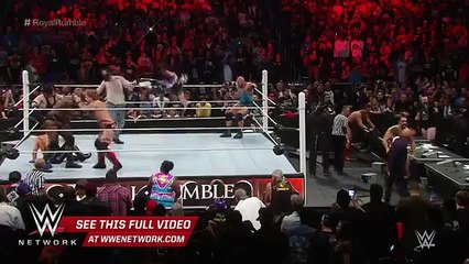 WWE Network The League of Nations attacks Roman Reigns Royal Rumble 2016
