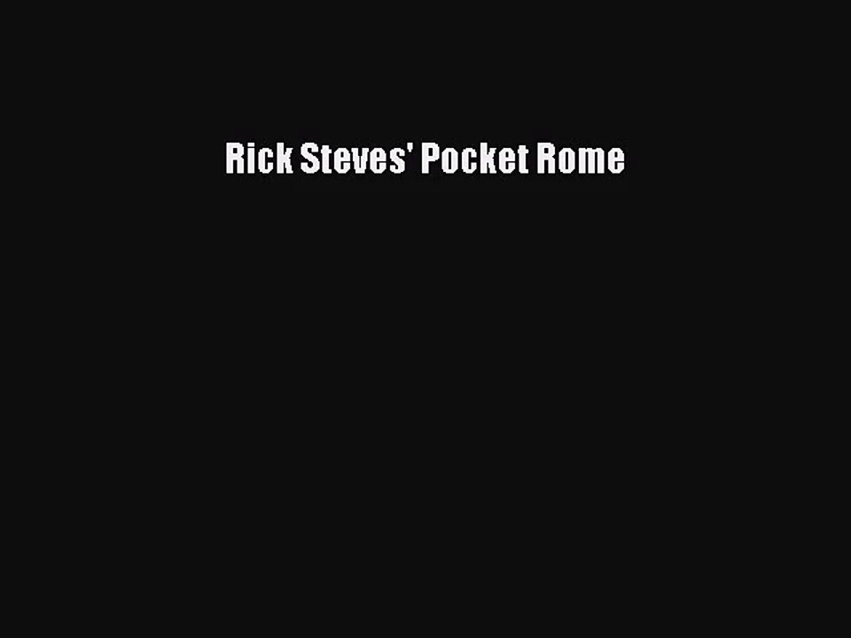 (PDF Download) Rick Steves' Pocket Rome PDF