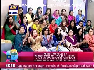 Nida Yasir Came without a Make-up in a Live Morning Show