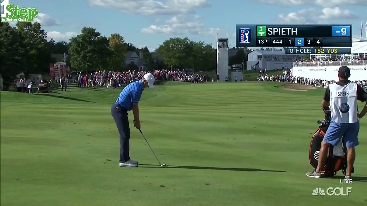 Jordan Spieths E-cellent Golf Shots 2015 BMW Championship PGA Tour