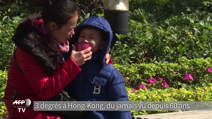 Vague de froid en Asie