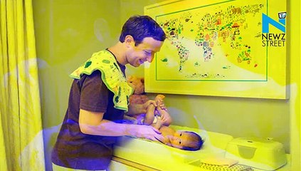 Mark Zuckerberg takes 2 month old Maxima to swimming