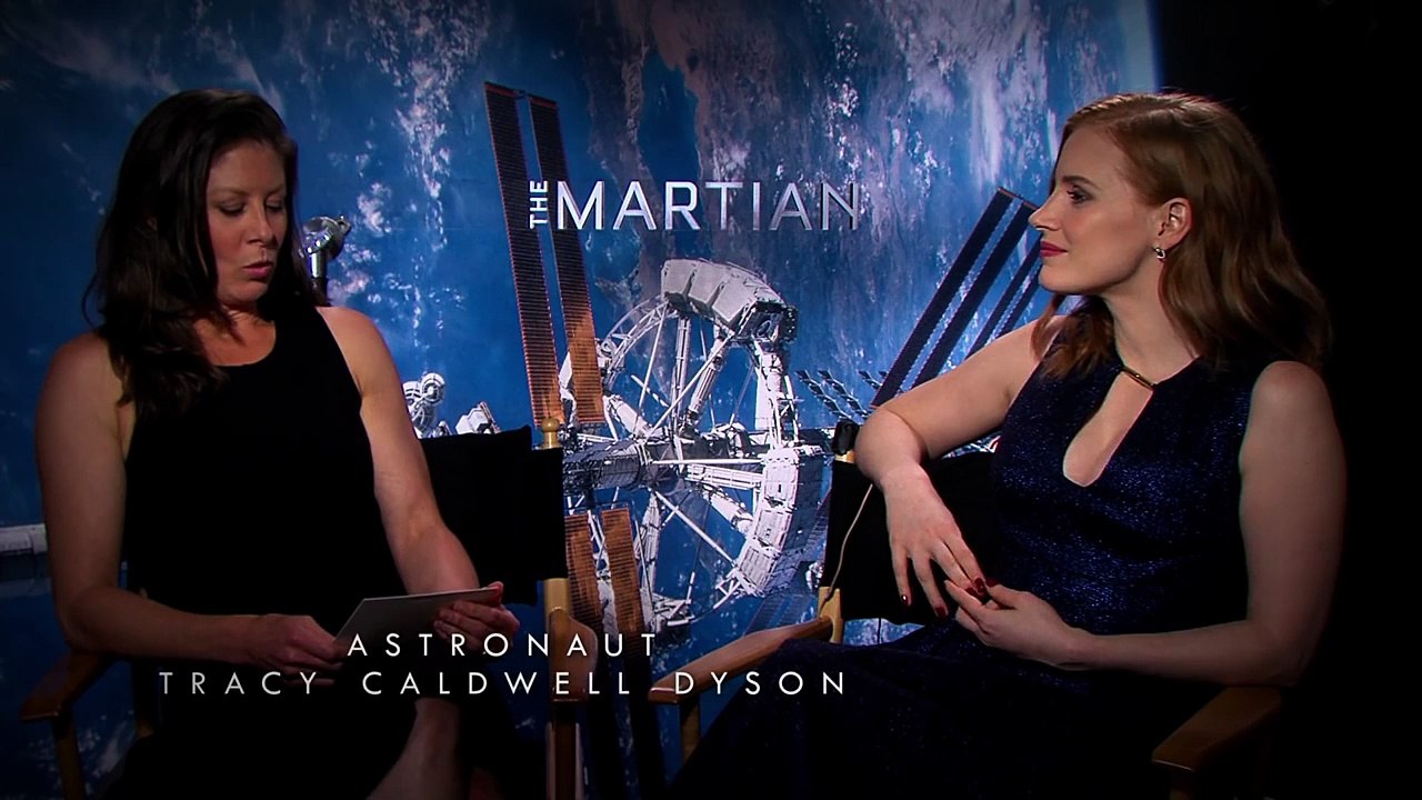 The Martian  Astronaut Tracy Caldwell Dyson Interviews Jessica Chastain [HD]  20th Century FOX