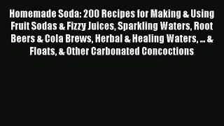 Homemade Soda: 200 Recipes for Making & Using Fruit Sodas & Fizzy Juices Sparkling Waters Root