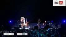 Katy Perry fan GROPES singers boobs and kisses her on stage mid performance, Katy Perry w
