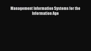 [PDF Download] Management Information Systems for the Information Age [PDF] Online