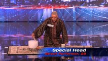 Special Head Levitates and Shocks the Crowd - America's Got Talent