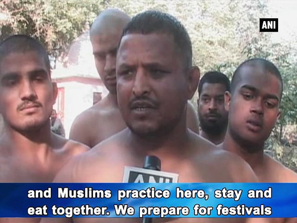 A group of wrestlers belonging to different religions in Shahganj in Agra city live together in harmony