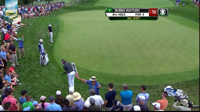 Bubba Watson Gets Up, Down, Down, and Down 2015 Barclays PGA Tour